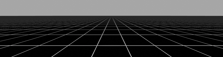 A grid texture with mipmaps. Notice how the lines of the grid remain intact.